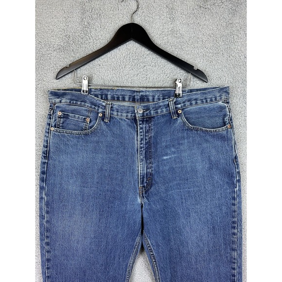 Levis 550 Jeans Mens 42x29 Blue Relaxed Fit Tapered Leg Denim Pants Medium Wash